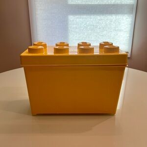 Lego Yellow Storage Brick